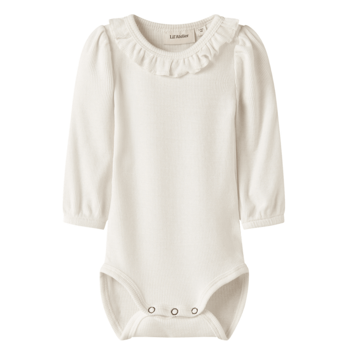 Lil'Atelier - Body med rysjekrage Frijo Coconut Milk - Guttelus.no