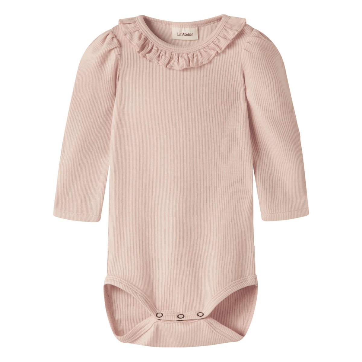 Lil'Atelier - Body med rysjekrage Frijo Peach Whip - Guttelus.no