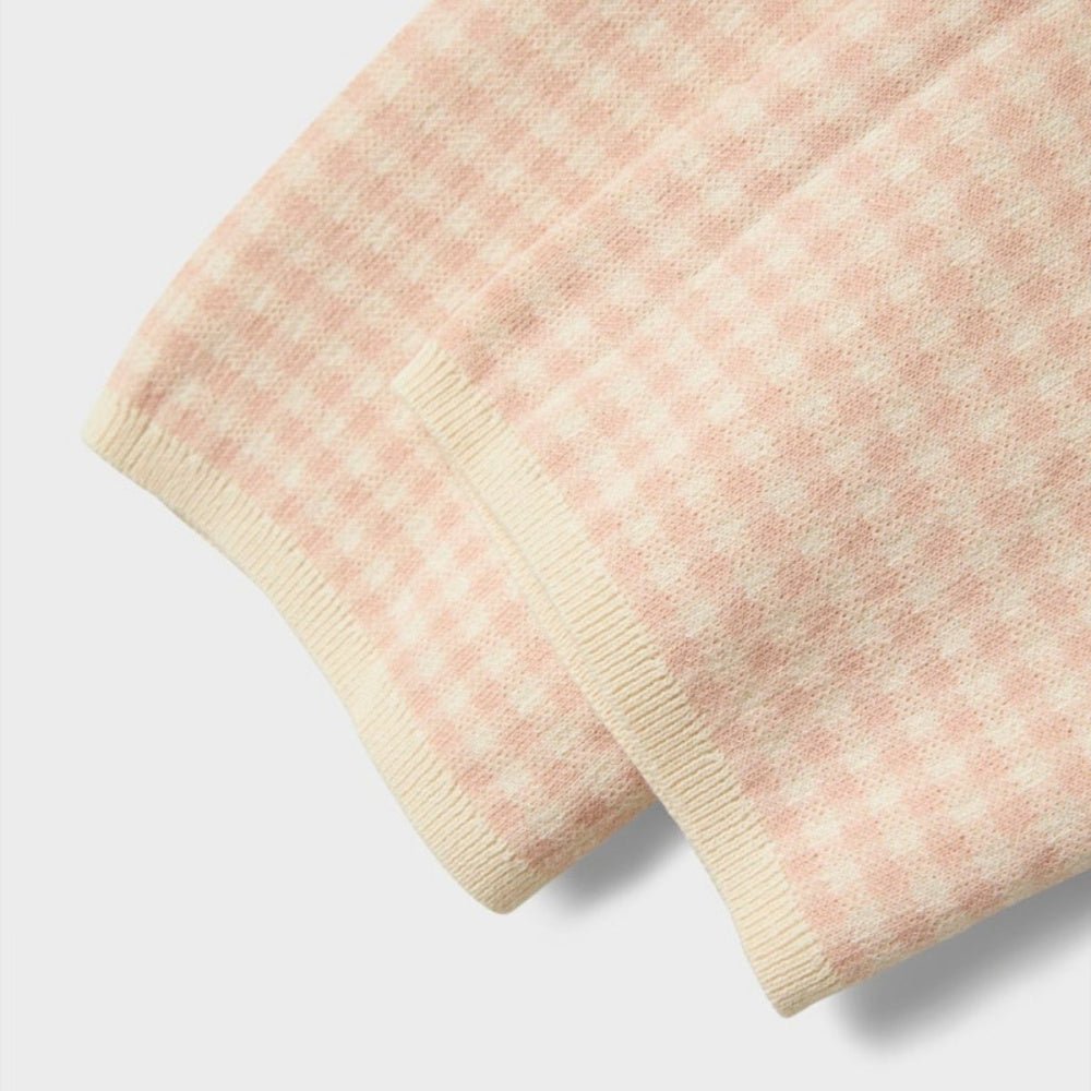 Lil'Atelier - Bukse Nadie Wide Knit Cameo Rose - Guttelus.no