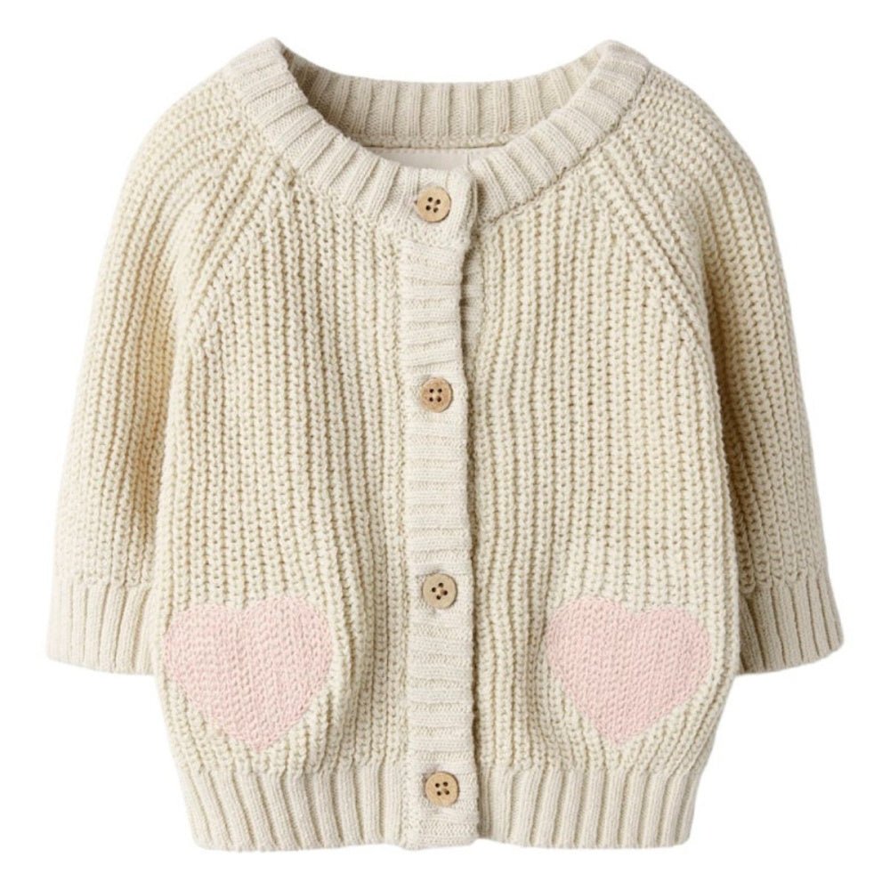Lil'Atelier - Cardigan Baby Emlen Turtledove - Guttelus.no