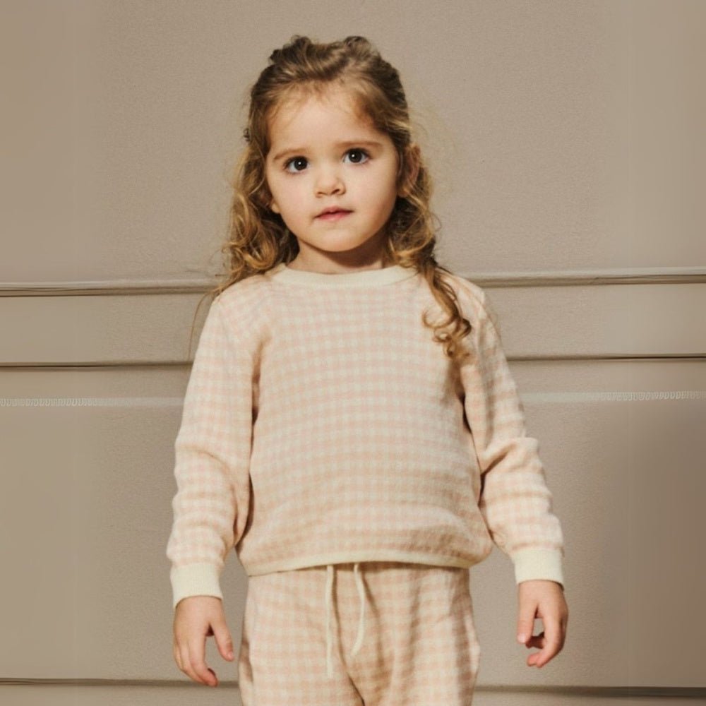 Lil'Atelier - Genser Nadie Knit Cameo Rose - Guttelus.no