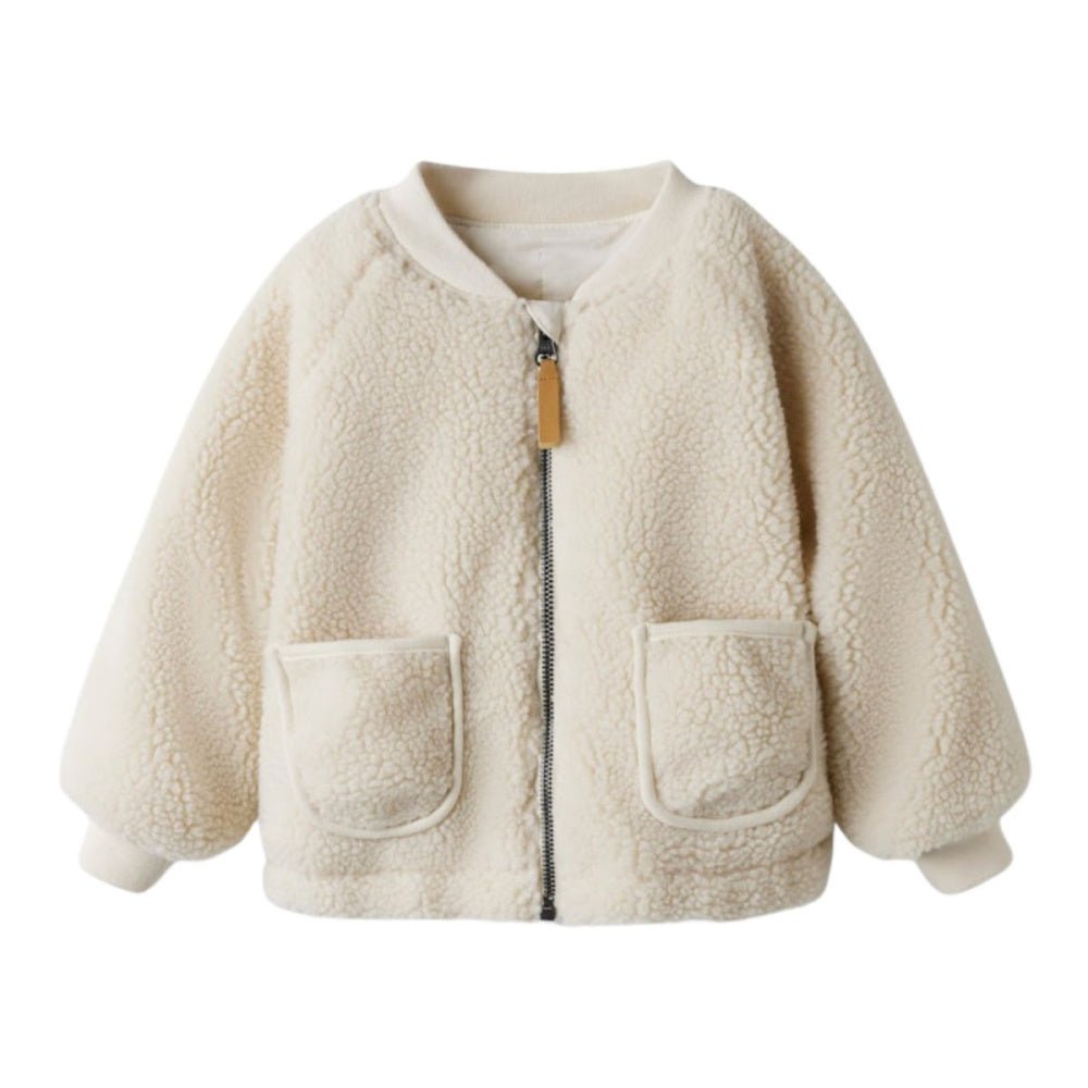 Lil'Atelier - Jakke Lajo Bomber Jacket Turteldove/ Rainbow - Guttelus.no
