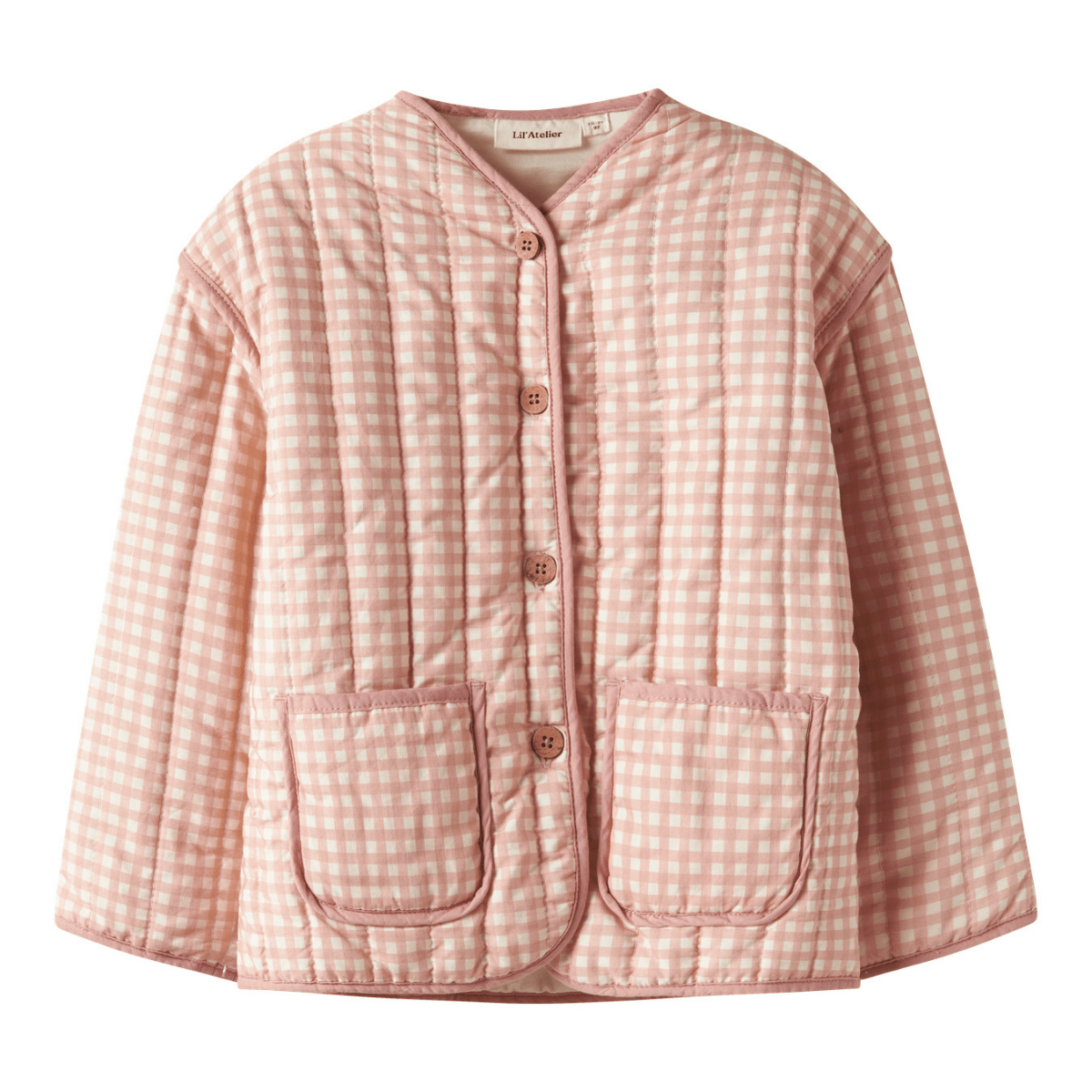 Lil'Atelier - Jakke Quilt Larose Cameo Rose Sun - Guttelus.no