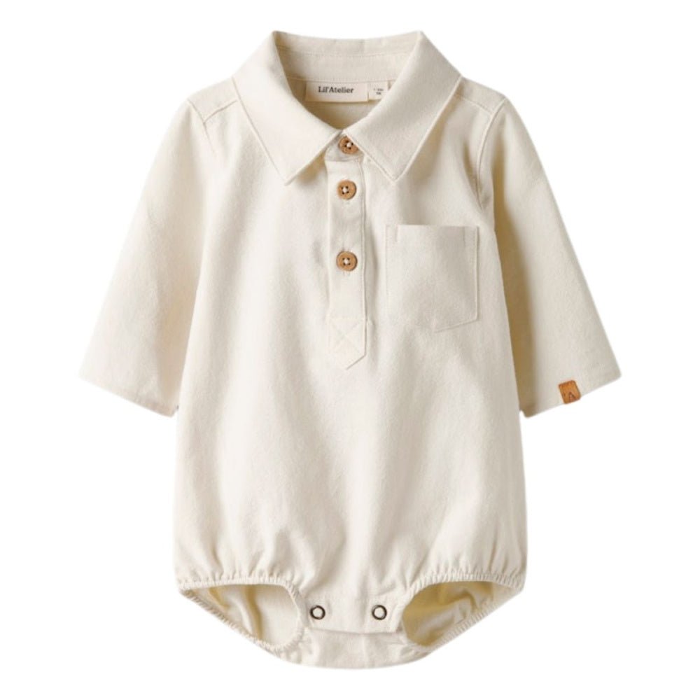 Lil'Atelier - Skjortebody Hadam Turtledove - Guttelus