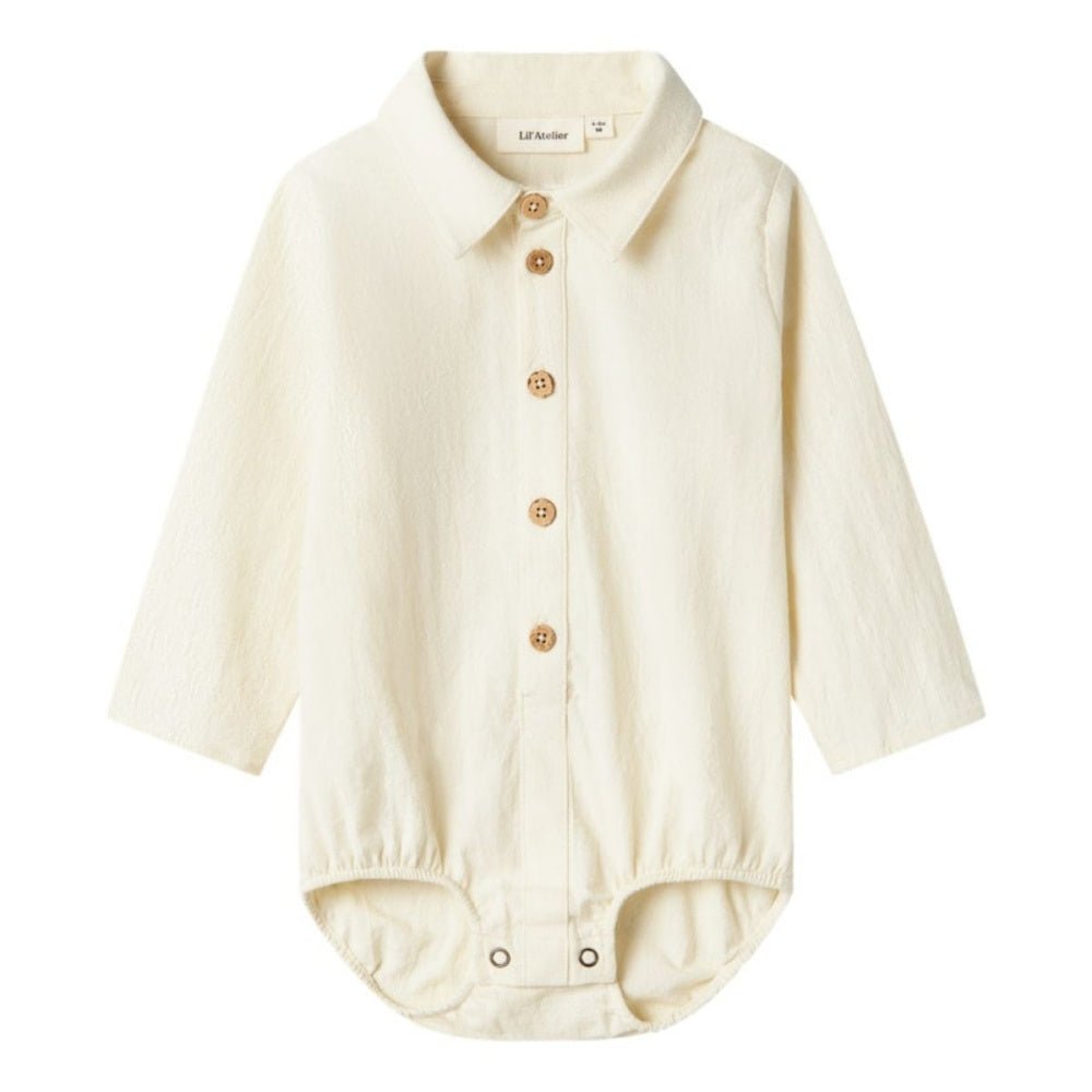 Lil'Atelier - Skjortebody Hadam Turtledove - Guttelus