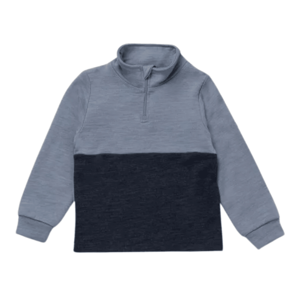Lillelam - Genser Half Zip Active - Mellomblå - Guttelus