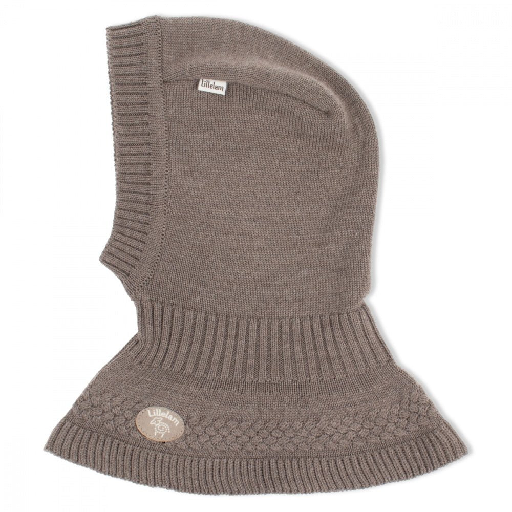 Lillelam - Lue Med Hals Balaclava, Brun - Guttelus.no