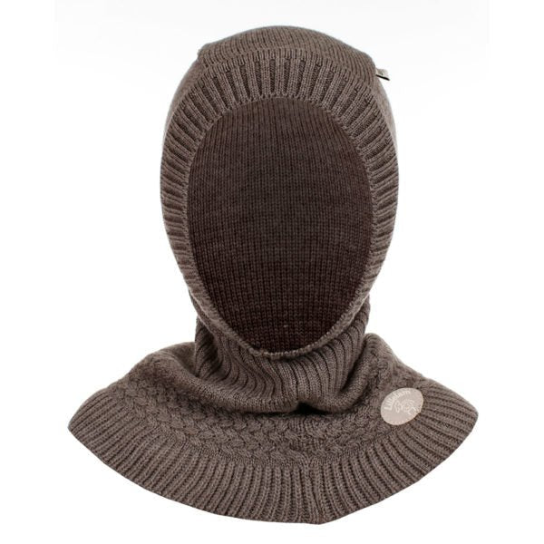 Lillelam - Lue Med Hals Balaclava, Brun - Guttelus.no