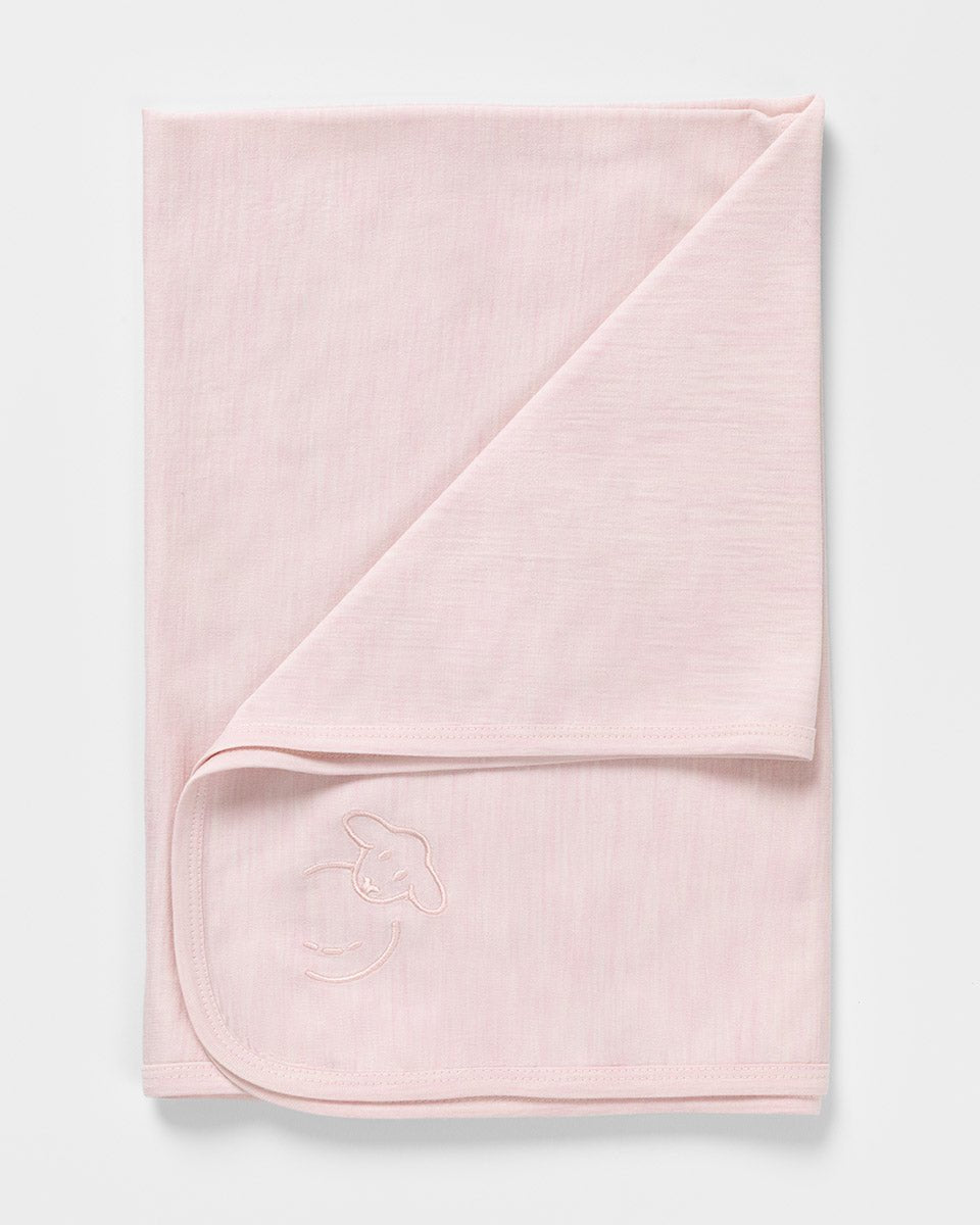Lillelam - Swaddle Teppe Ull Luna - Himmelrosa - Guttelus