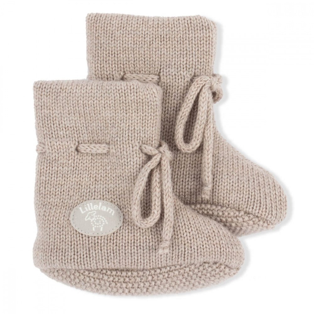 Lillelam - Tøfler Ull, Beige - Guttelus.no