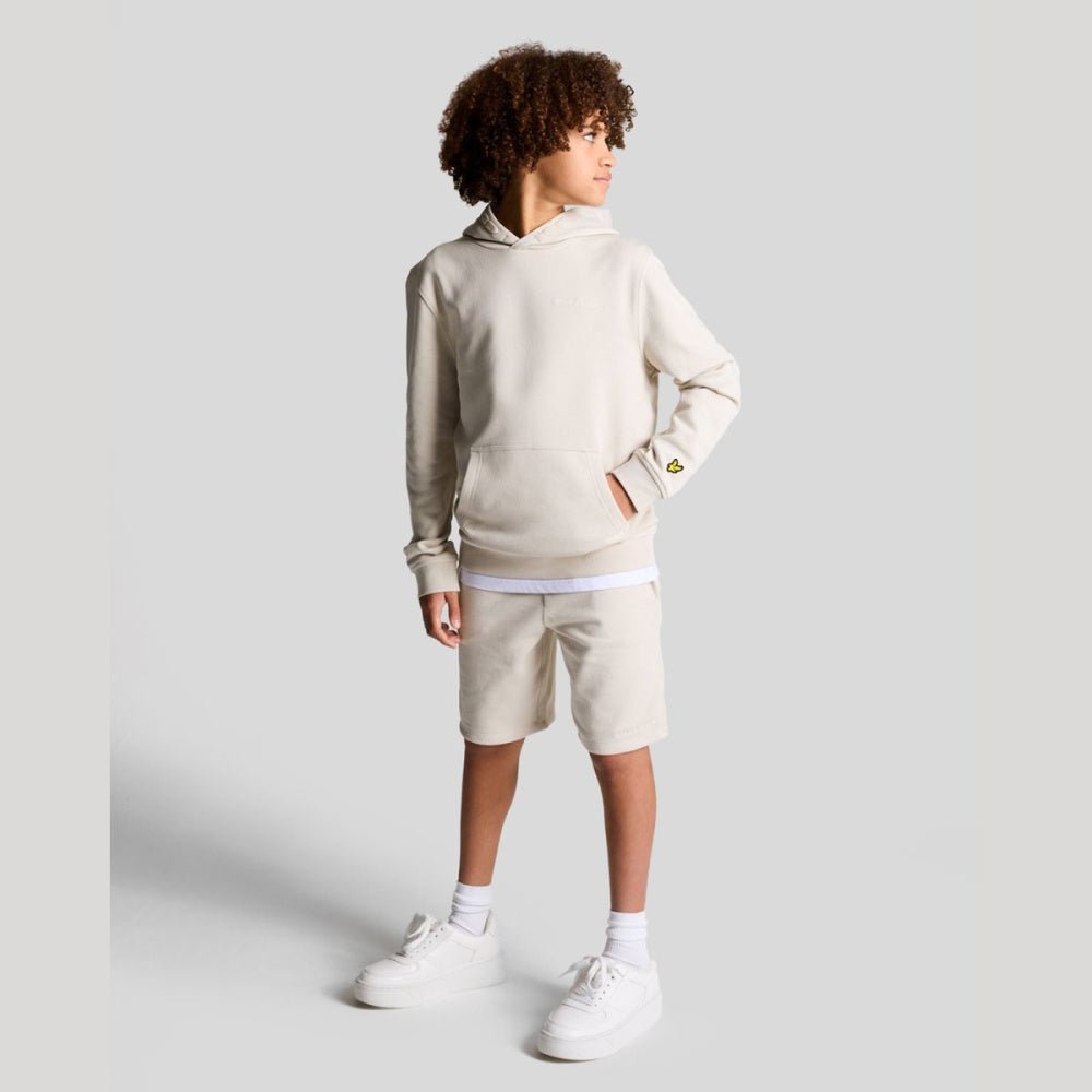 Lyle & Scott - Shorts Sweat Script Embroidered Cove - Guttelus.no