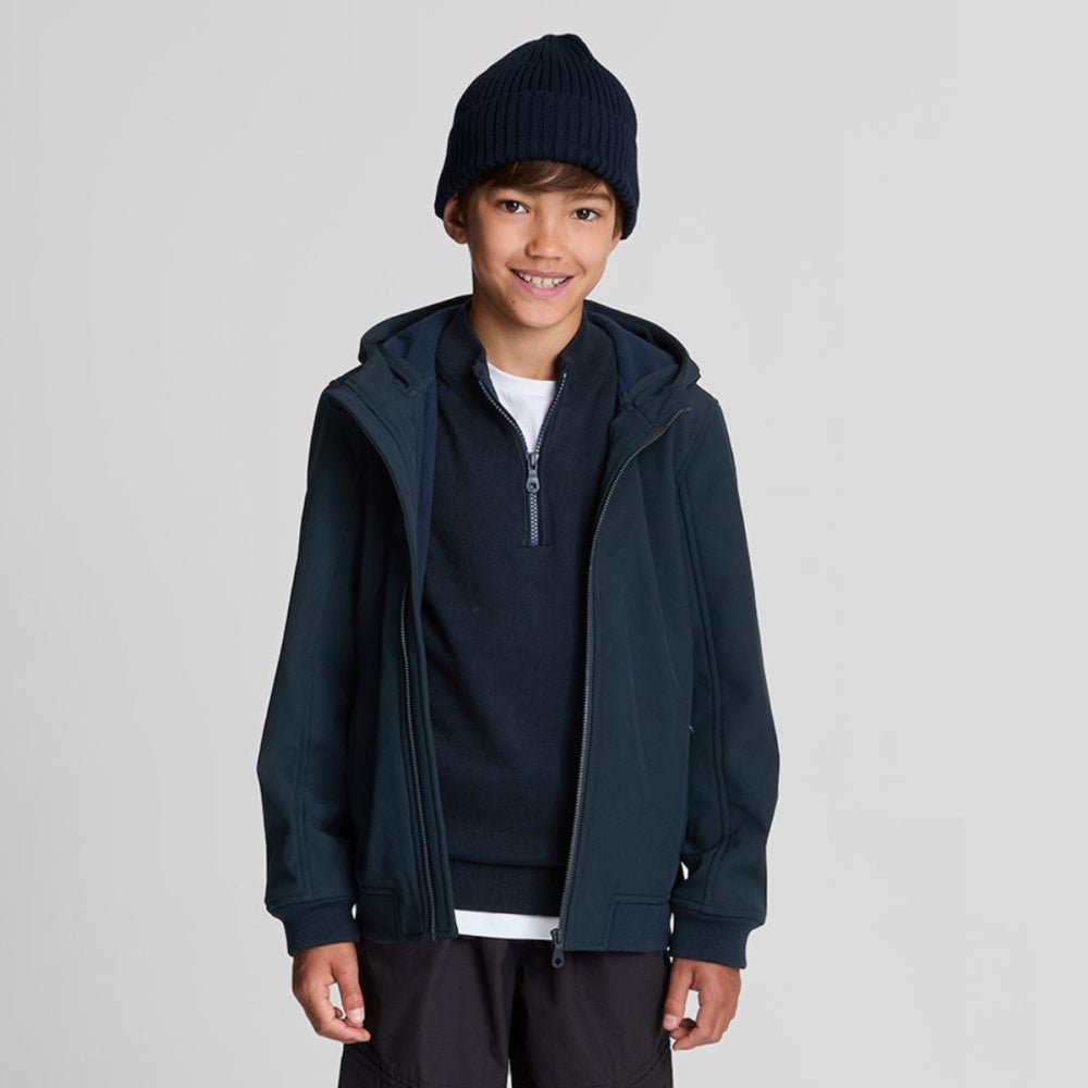 Lyle & Scott - Genser 1/4 Zip Dark Navy - Guttelus.no
