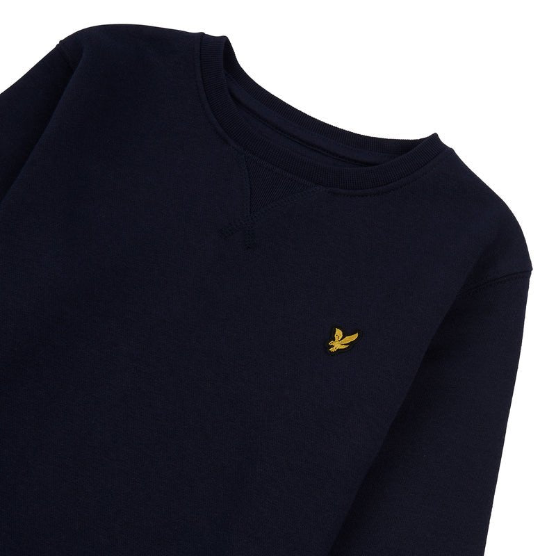 Lyle & Scott - Genser Classic Crew Neck Navy Blazer - Guttelus.no