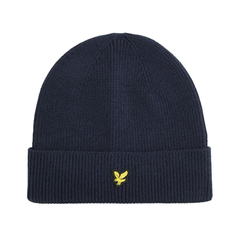 Lyle & Scott - Lue Beanie Dark Navy - Guttelus.no