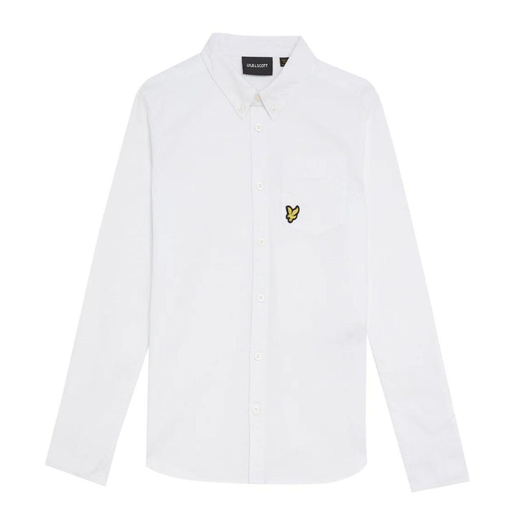 Lyle & Scott - Skjorte Oxford Jr White - Guttelus