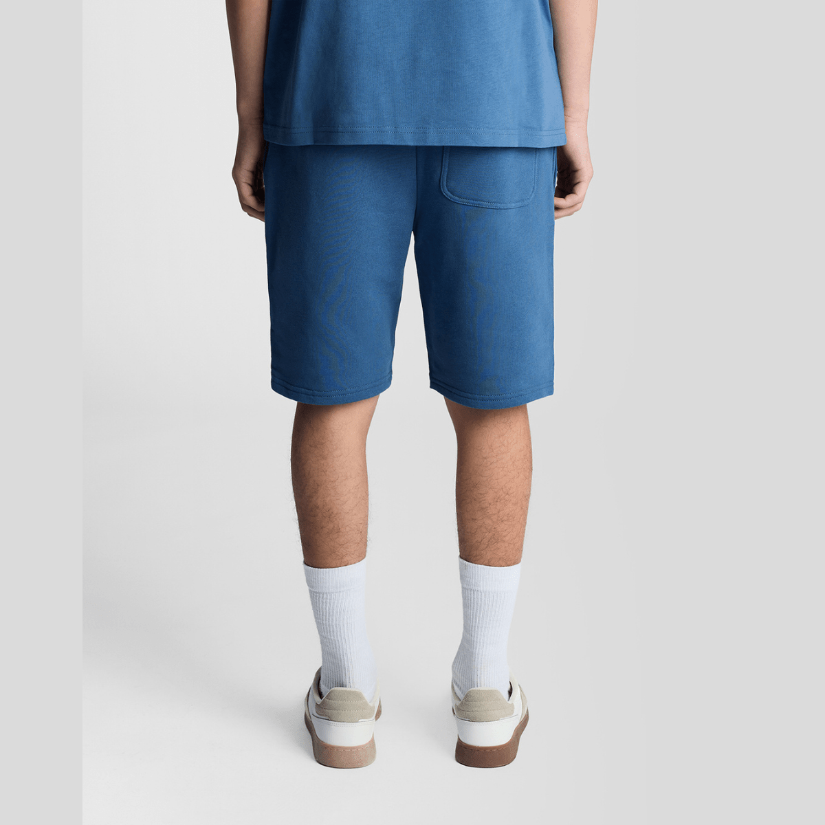 Lyle & Scott - Sweatshorts Dark Cornflower - Guttelus.no