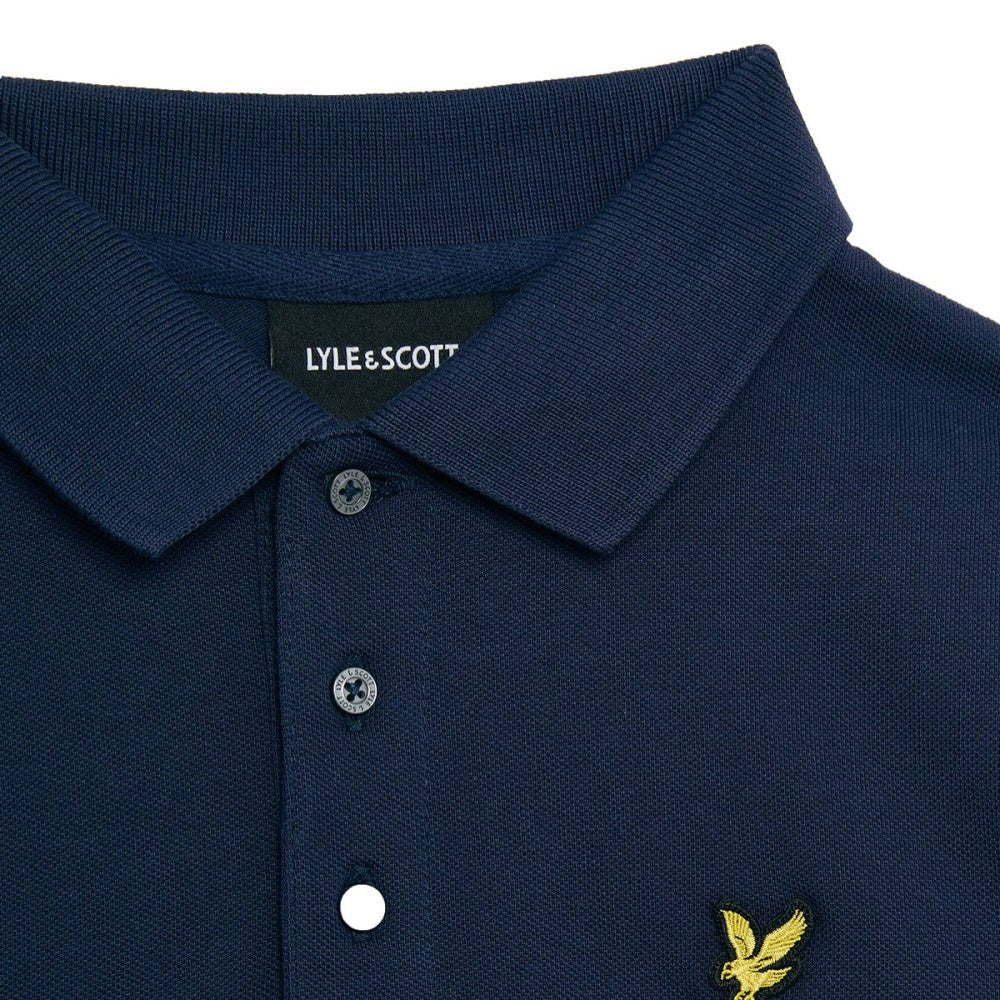 Lyle & Scott - T-skjorte Plain Polo Shirt Navy - Guttelus