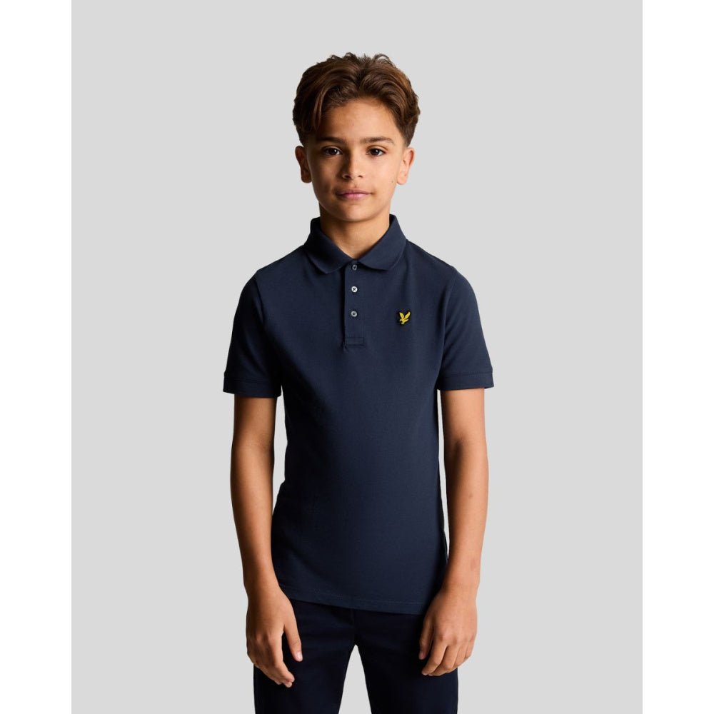Lyle & Scott - T-skjorte Plain Polo Shirt Navy - Guttelus