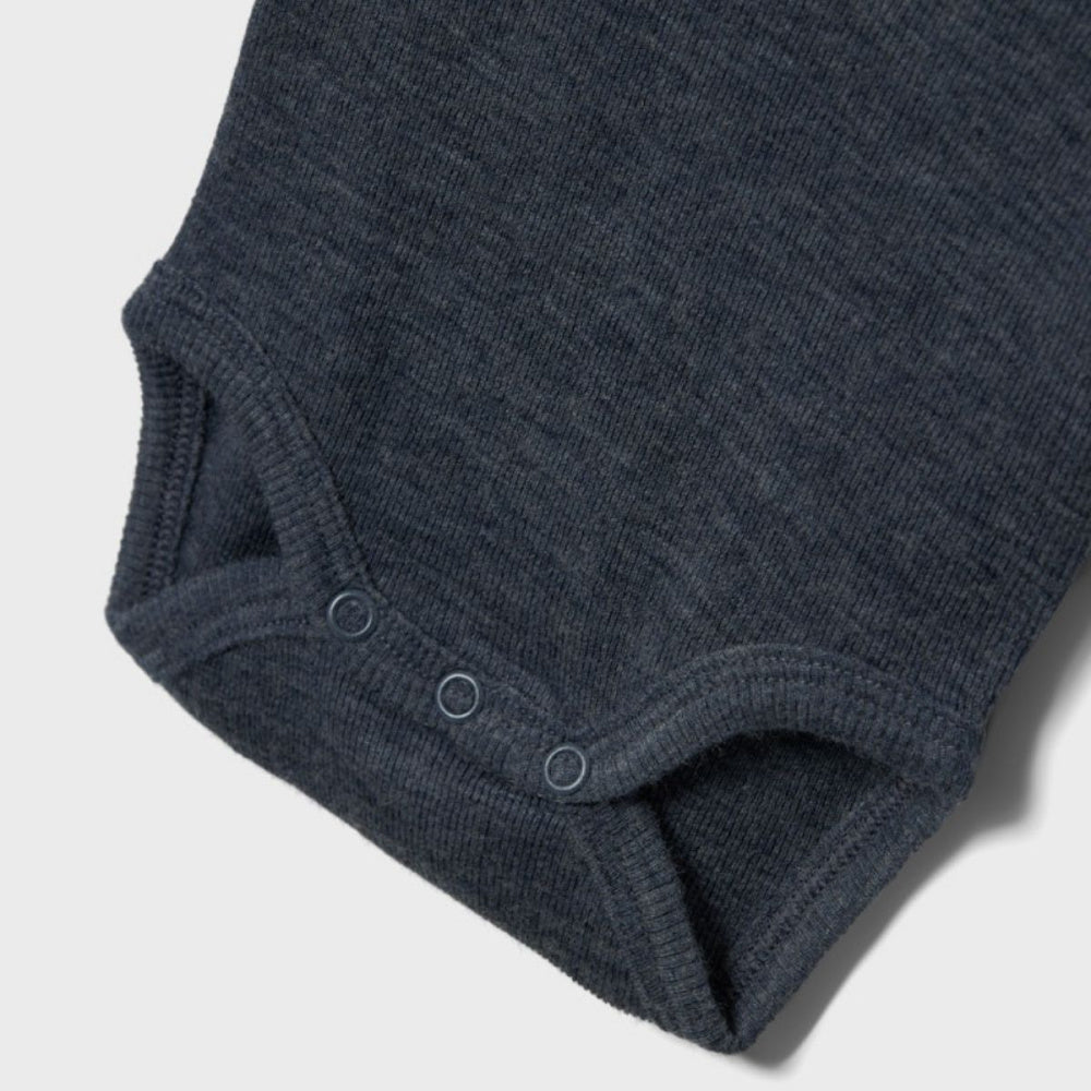 Name It - Body i Ull og Silke Baby Rib Wossa Ombre Blue