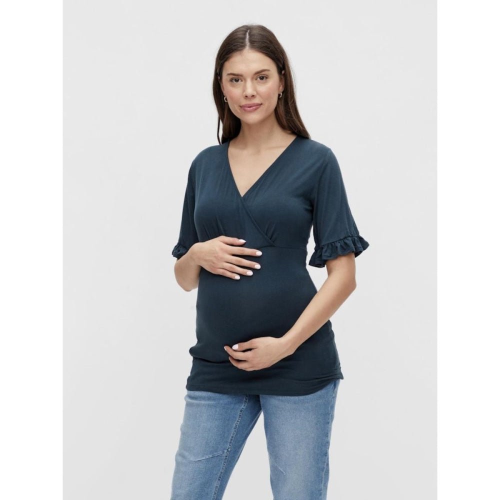 Mamalicious - Mamma-topp Omslag Dicte Mørk Blå - Guttelus