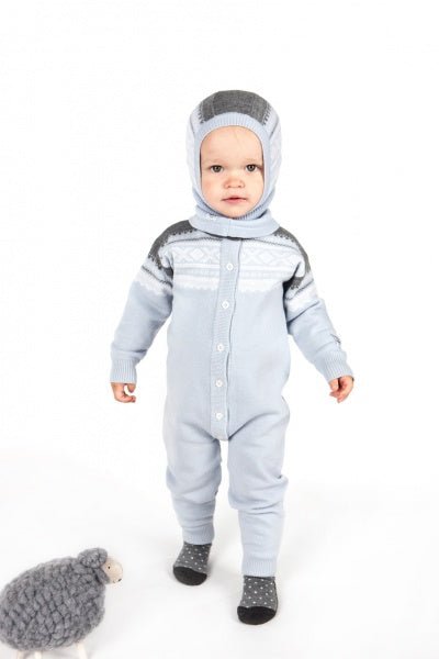 Marius Kids - Marius Balaclava i Ull Baby Lyseblå - Guttelus