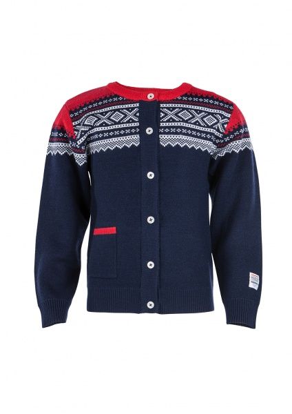 Marius Kids - Marius Cardigan Ull Blå - Guttelus