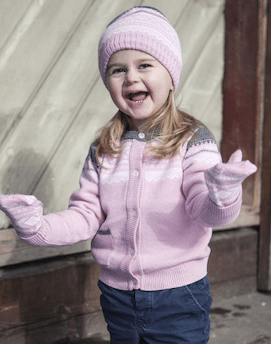 Marius Kids - Marius Cardigan Ull Lyserosa - Guttelus