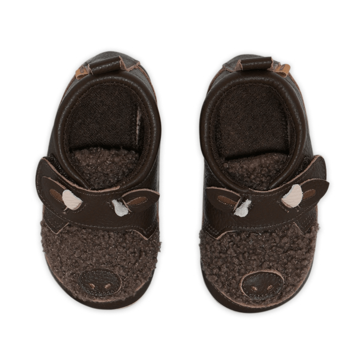 Melton - Tøfler i Skinn Buffalo Dark Brown - Guttelus