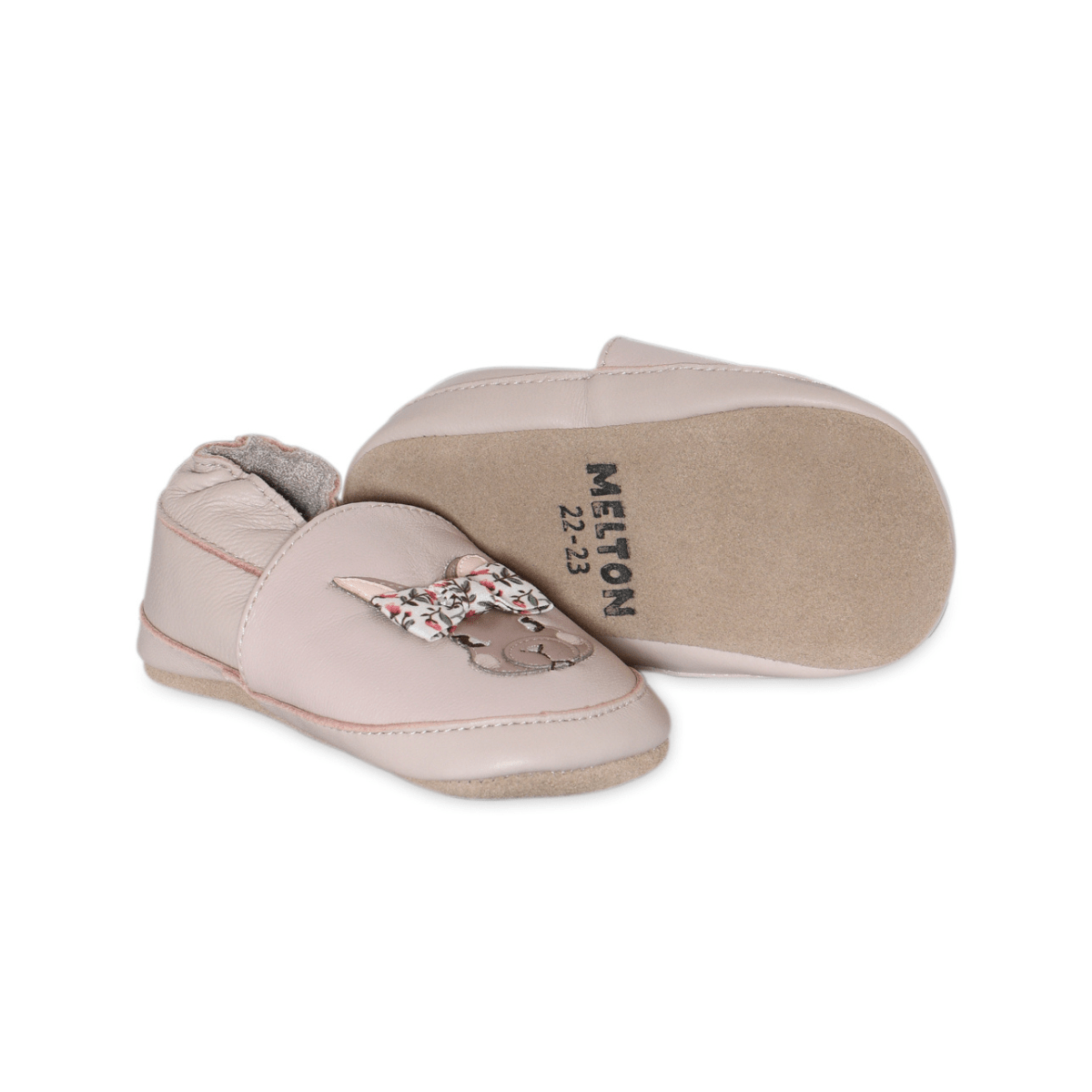 Melton - Tøfler i Skinn Bunny Rose Dust - Guttelus.no
