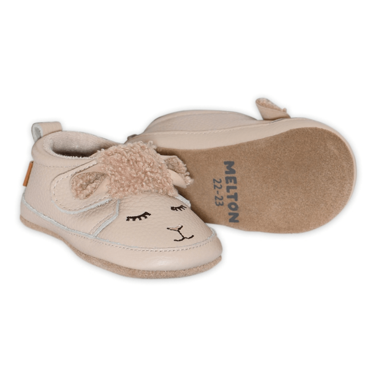 Melton - Tøfler i Skinn Lamb Oxford Tan - Guttelus