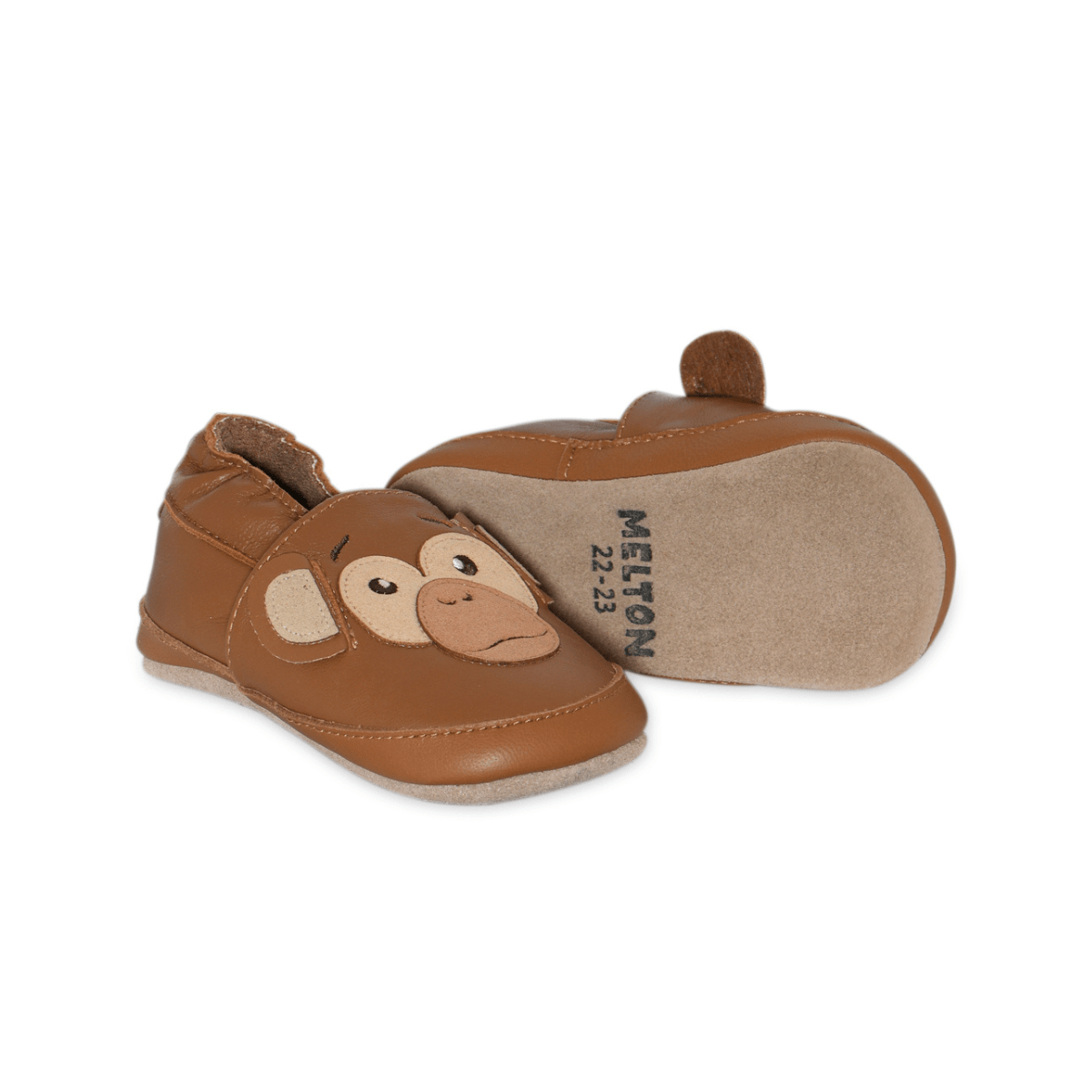 Melton - Tøfler i Skinn Monkey Cognac - Guttelus.no
