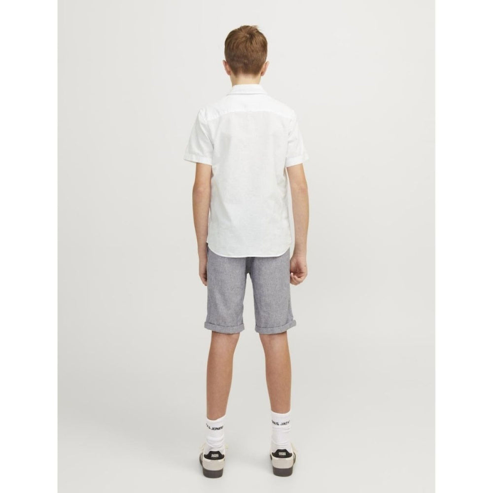 Jack & Jones - Linskjorte Kortermet White