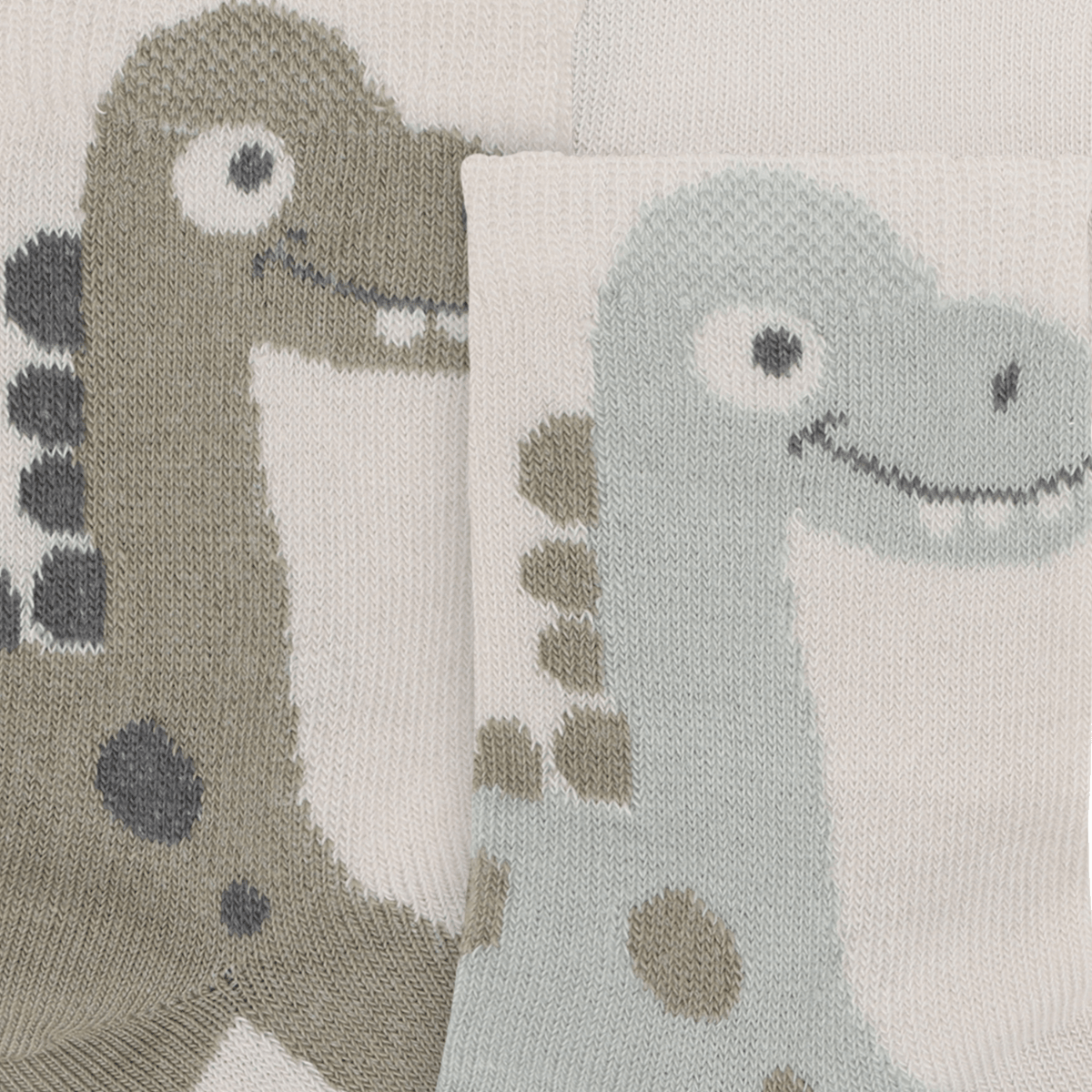 Minymo - Sokker 2-pk Dinosaur Willam Gray - Guttelus.no