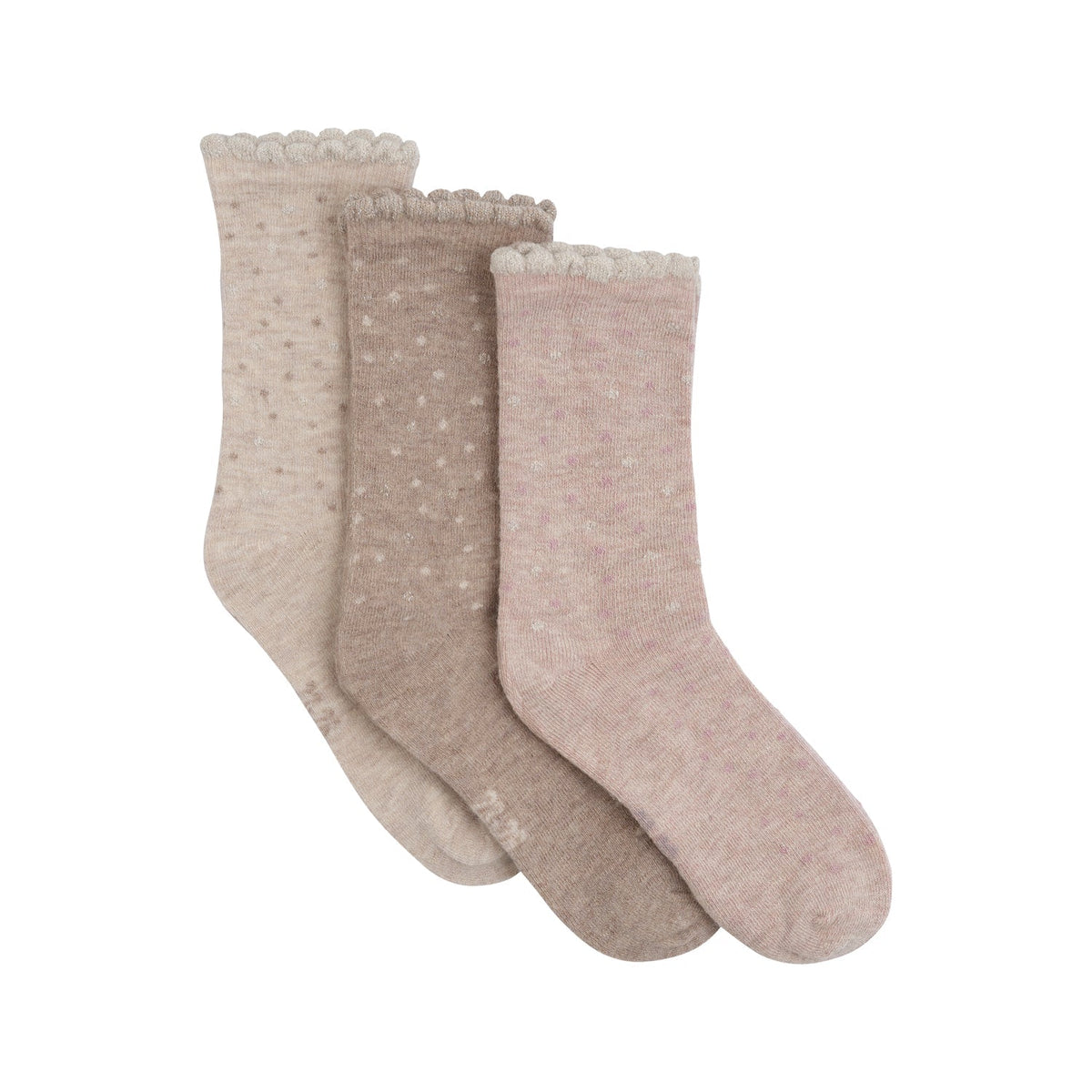 Minymo - Sokker 3-pk i Ull Burnished Lilac - Guttelus
