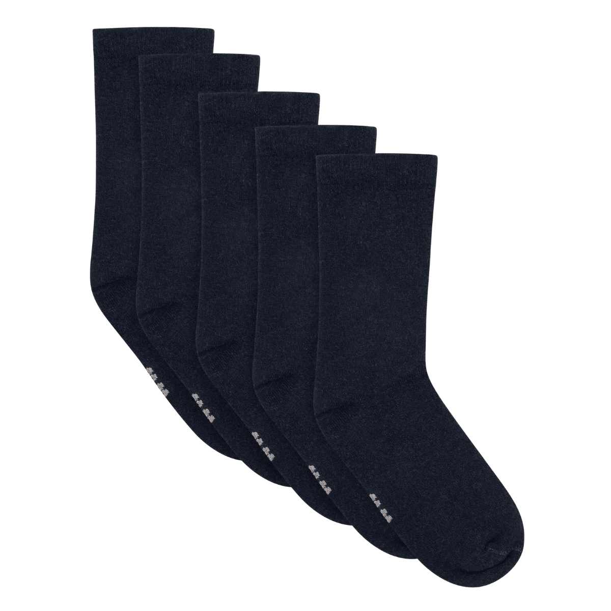 Minymo - Sokker 5-pk i Ull Dark Navy - Guttelus