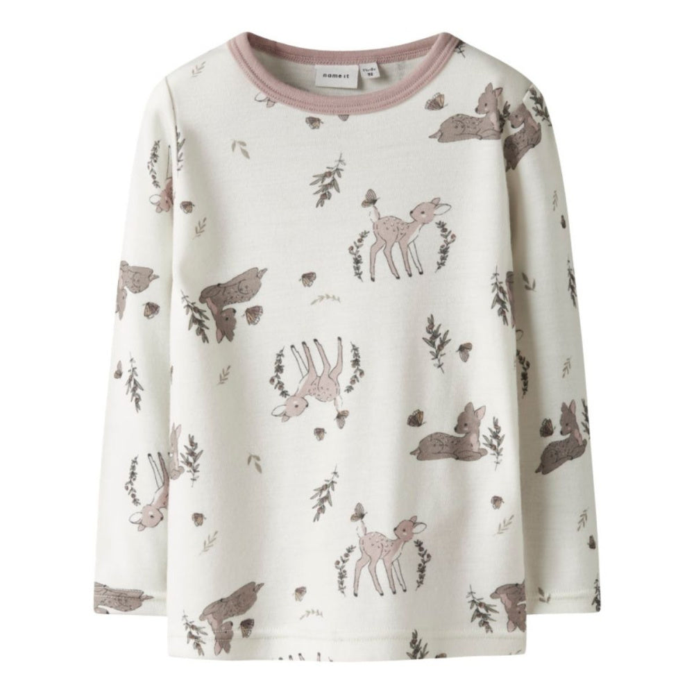 Name It - Ulltrøye Willitus Pink/ Snow White Deer