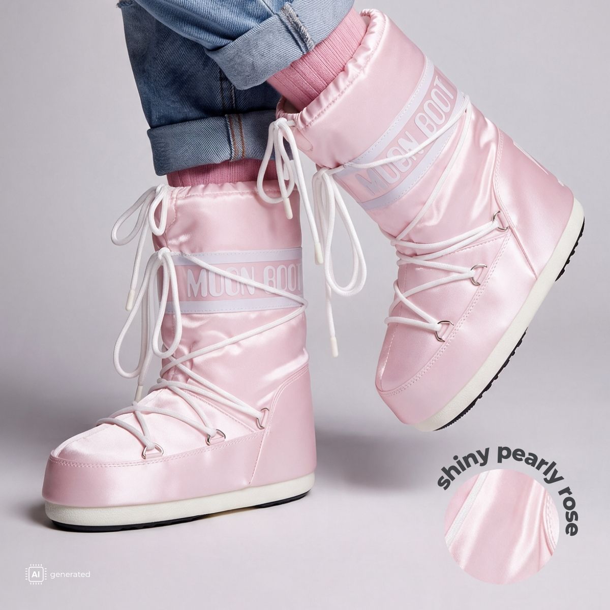 Moon Boot - Icon Pearly Rose Boots