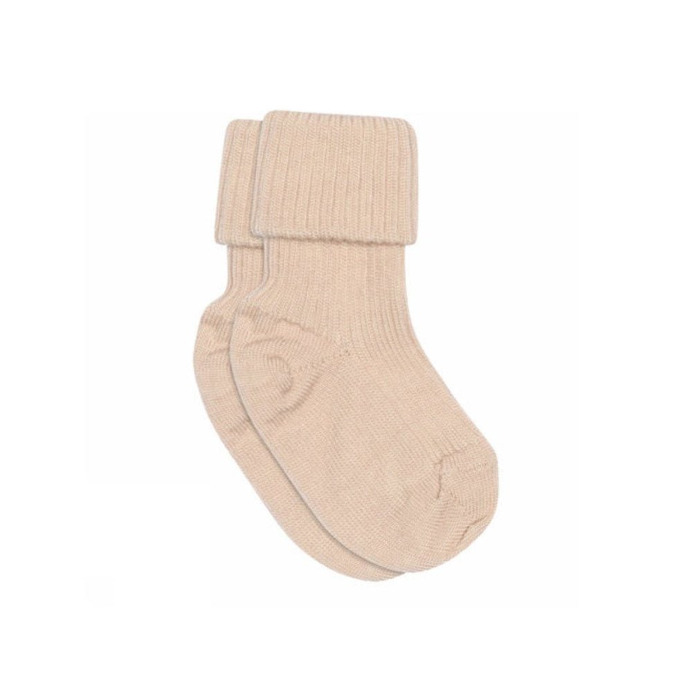 MP - Sokker Ull Baby Ribb Rose Dust - Guttelus.no