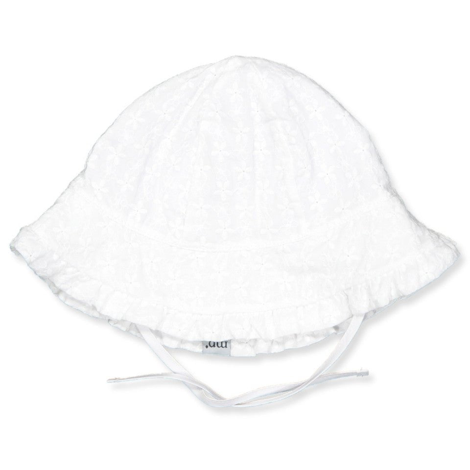 MP - Solhatt UV Flora Bell Hvit - Guttelus