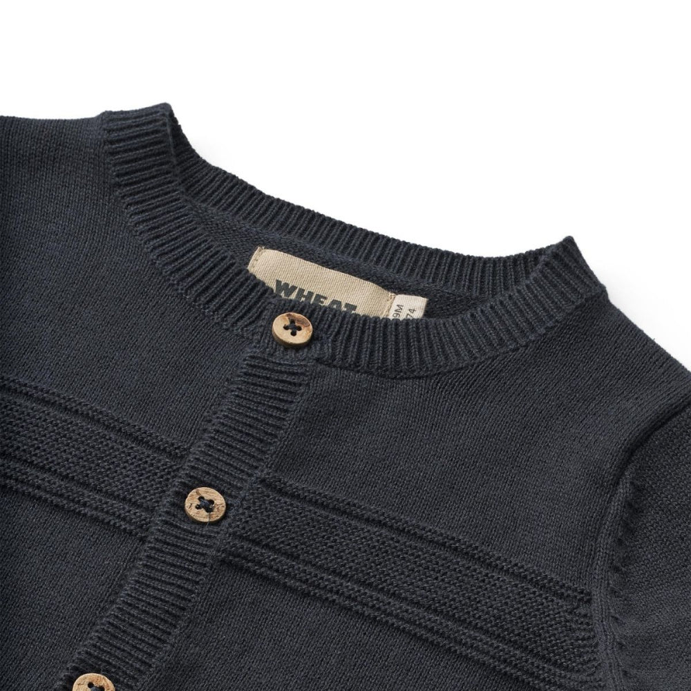 Wheat - Cardigan Baby Sofus Navy
