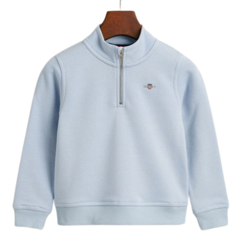 Gant - Genser Shield Half Zip Sweat Fresh Blue