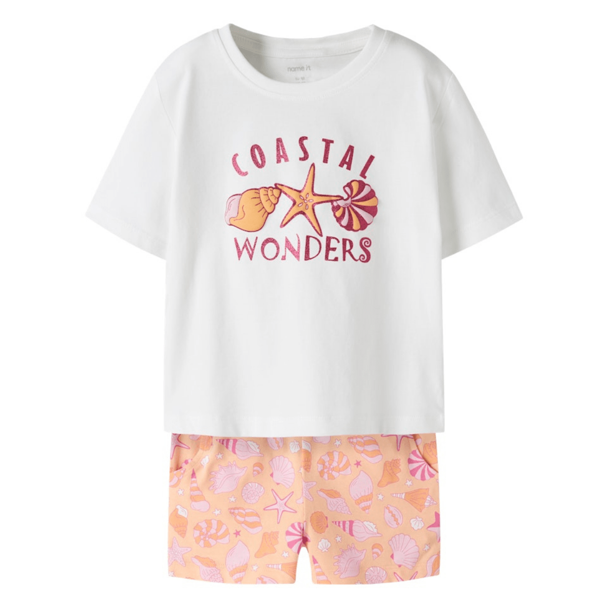 Name It - 2-delt sommersett Feniaz Bright White - Guttelus.no