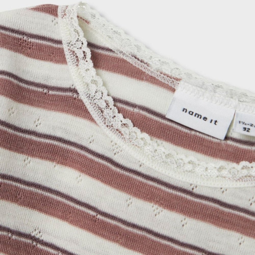 Name It - Body Ull Wang Stripe Antler/ Snow White - Guttelus