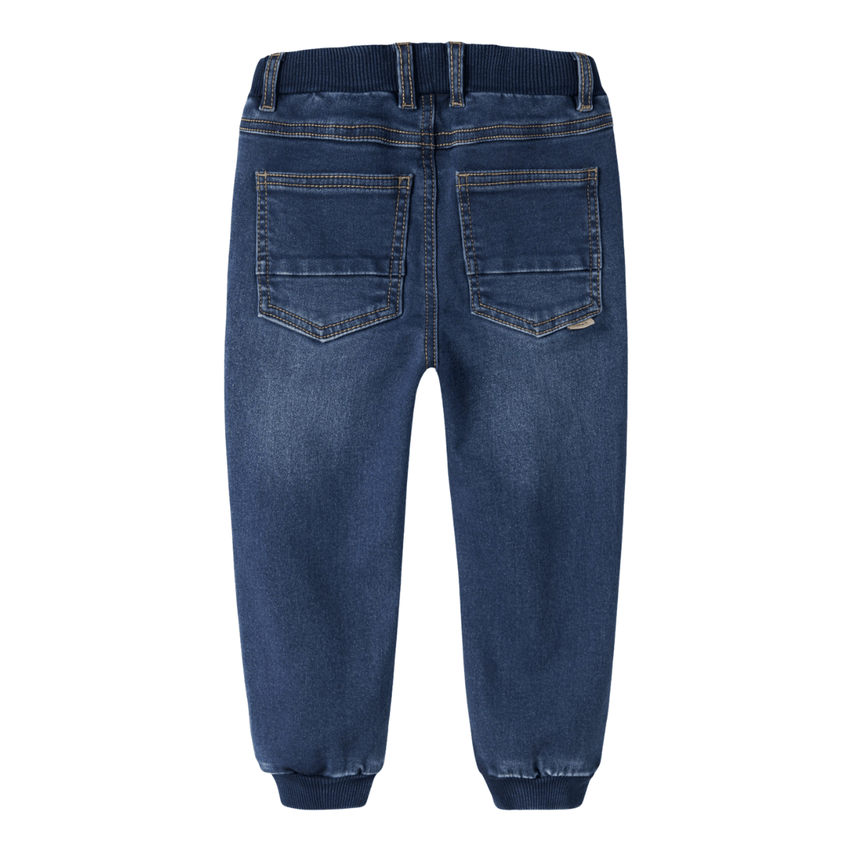 Name It - Bukse Ben Baggy Fleece Jeans Dark Blue Denim - Guttelus