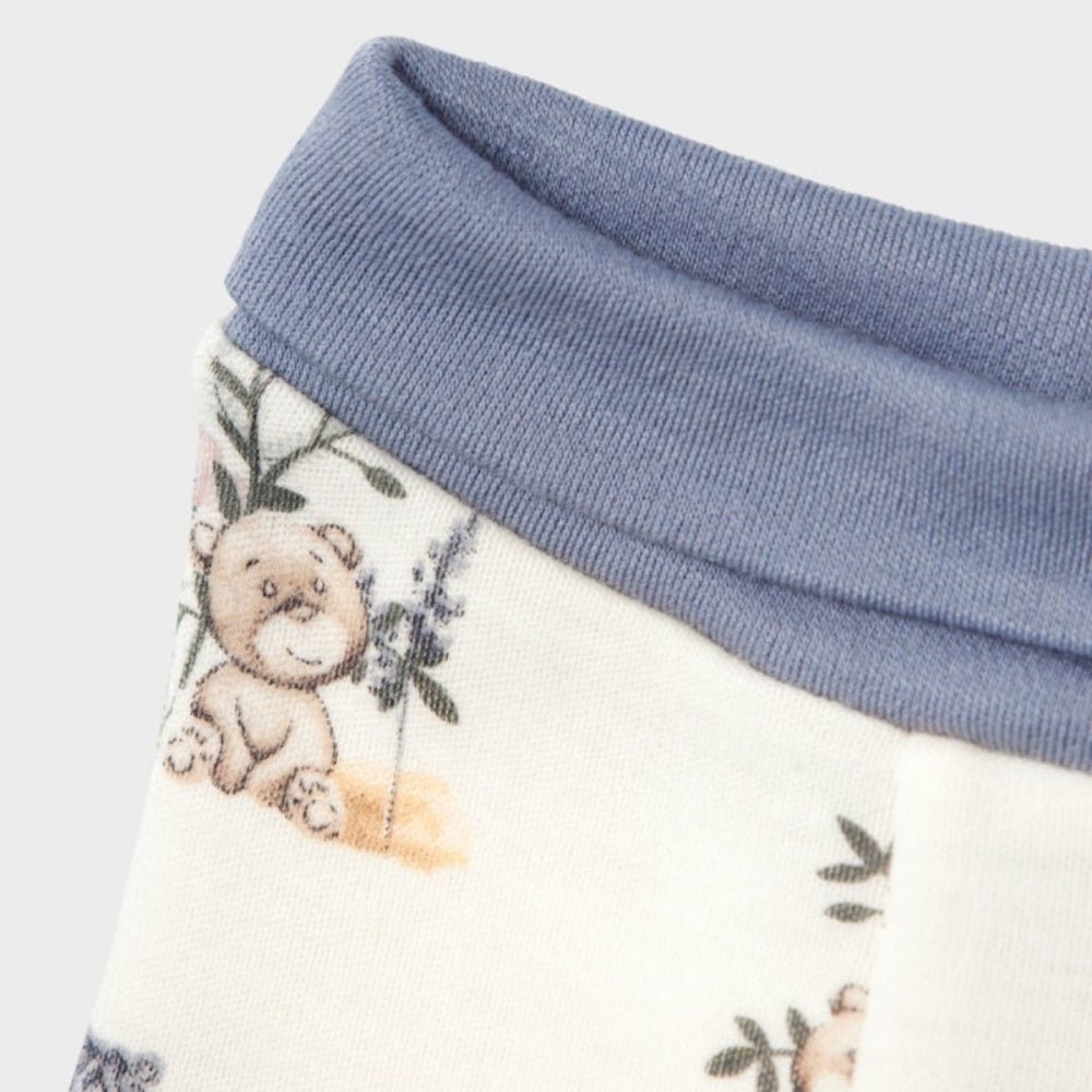 Name It - Bukse i Ull Prematur Snow White/ Blue - Guttelus