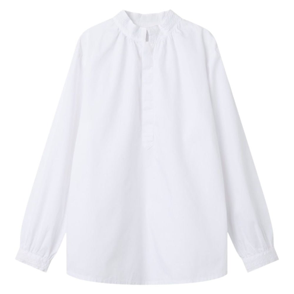 Name It - Bunadskjorte Toby XXV Bright White - Guttelus.no