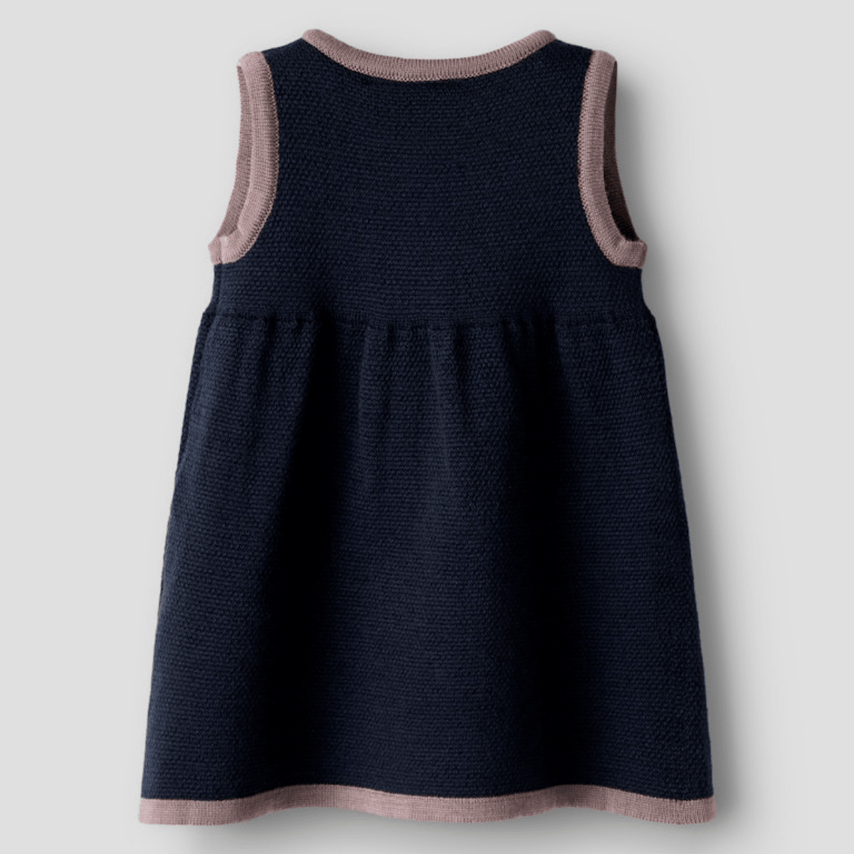 Name It - Festdrakt 2026 til Baby Strikket Kjole Dark Sapphire - Guttelus.no