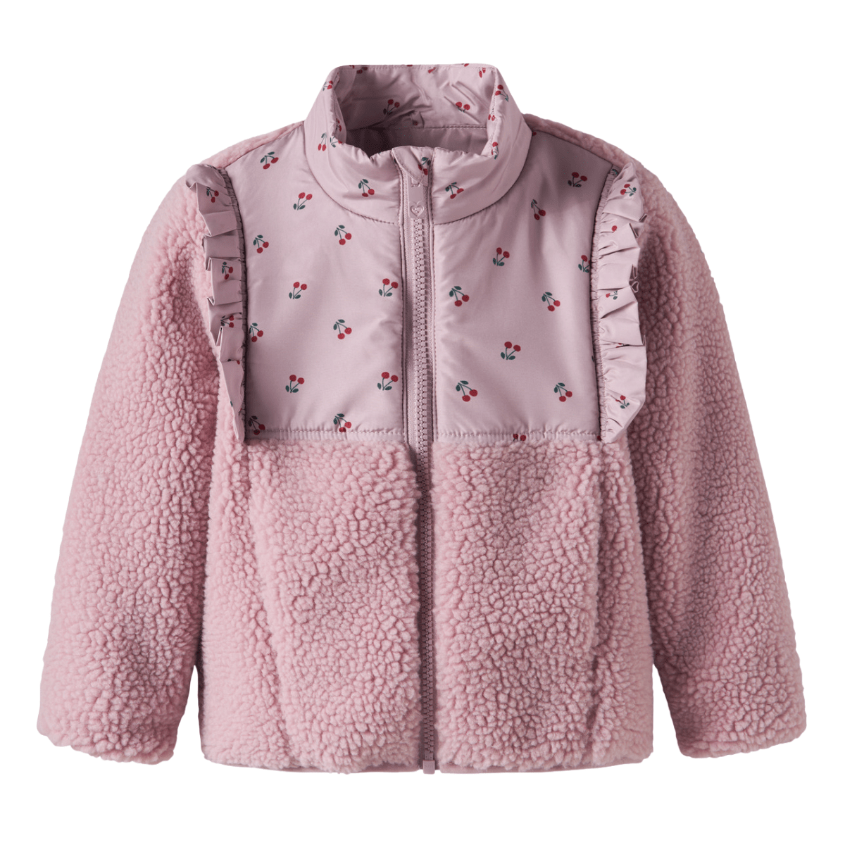 Name It - Fleecejakke Minna Teddy Keepsake Lilac - Guttelus