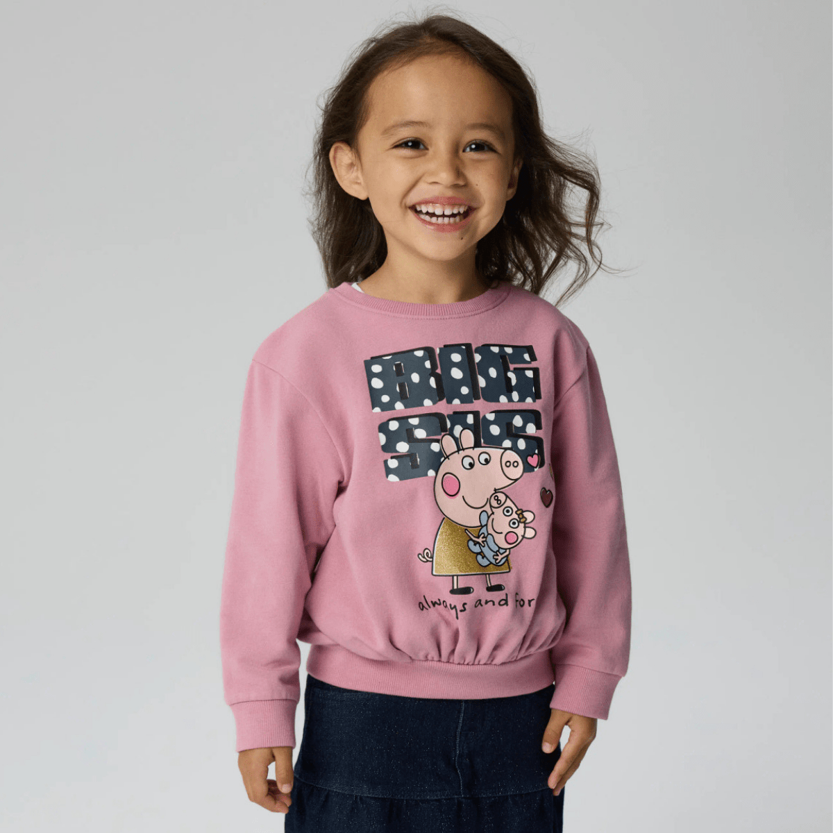 Name It - Genser Ama Peppa Gris Lilas - Guttelus.no