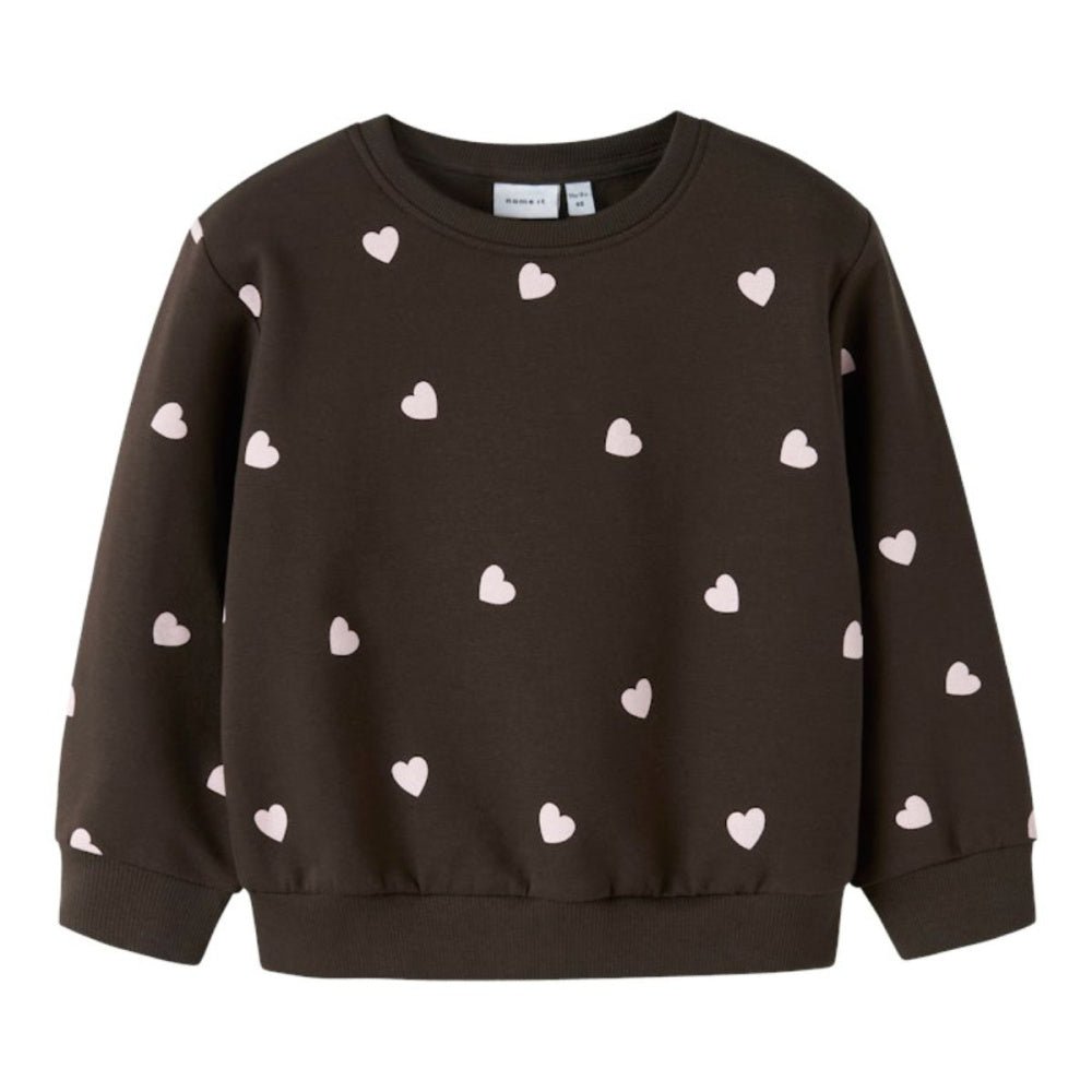 Name It - Genser Sweat Heart Delicioso - Guttelus.no